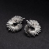 Flower Flash Bride Ear Jewelry Set