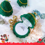 Christmas Tree Shaped Lanyard Ring Box Earring Ring Storage Organizer