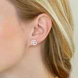 Custom Name Earrings Stainless Steel Monogram Jewelry Gift