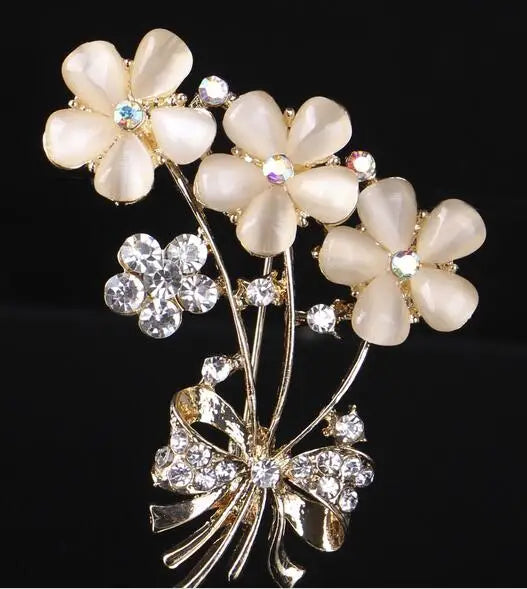 Creative Flower Brooch Jewelry for Women/Men Scarf Wedding Gift DIY Accessories