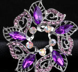 Creative Flower Brooch Jewelry For Women/Men Metal Scarf Pin Wedding Gift