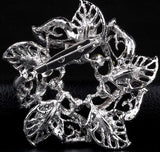 Creative Flower Brooch Jewelry For Women/Men Metal Scarf Pin Wedding Gift