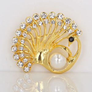 Creative Peacock Brooch Pin for Women/Men, Wedding Gift DIY Jewelry Accessories