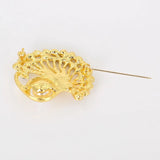 Creative Peacock Brooch Pin for Women/Men, Wedding Gift DIY Jewelry Accessories