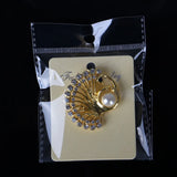 Creative Peacock Brooch Pin for Women/Men, Wedding Gift DIY Jewelry Accessories