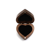 Heart-shaped Proposal Ring Wooden Storage Box
