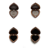 Heart-shaped Proposal Ring Wooden Storage Box