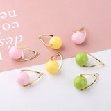 30pcs Resin Beads Core Water Droplets Shape Alloy Locket Pendant Charms Lot