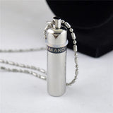 Perfume Bottle Cremation Ash Necklace