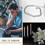 Box Chain Urn Bracelet for Ashes, Memorial Jewelry