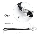 Leather Cremation Bracelet for Ashes Men