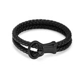Leather Cremation Bracelet for Ashes Men