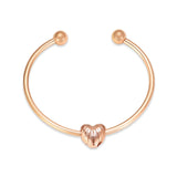 Heart Urn Bangle Cremation Bracelet for Ashes
