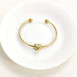 Heart Urn Bangle Cremation Bracelet for Ashes