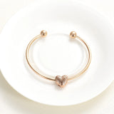 Heart Urn Bangle Cremation Bracelet for Ashes