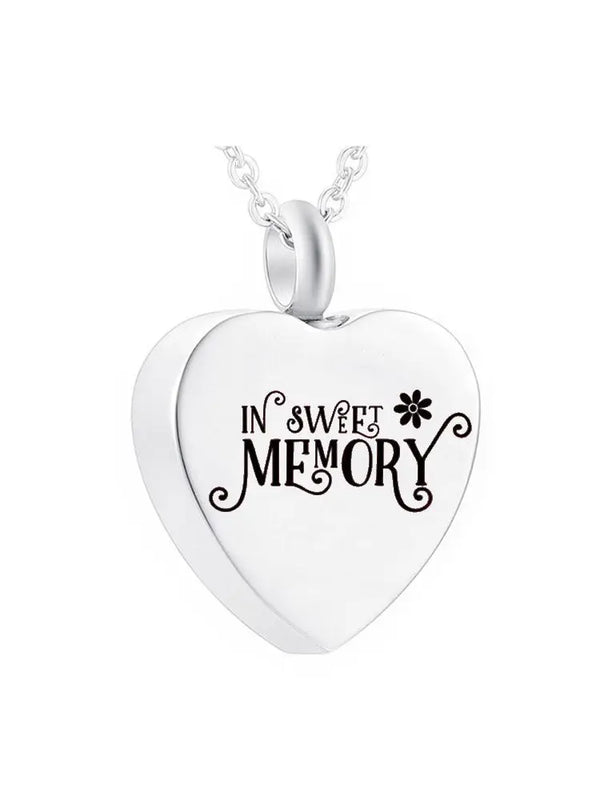 Aluminum Alloy Metal Urn Pendant for Human/Pet - Sweet Memory