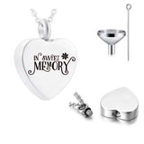 Aluminum Alloy Metal Urn Pendant for Human/Pet - Sweet Memory
