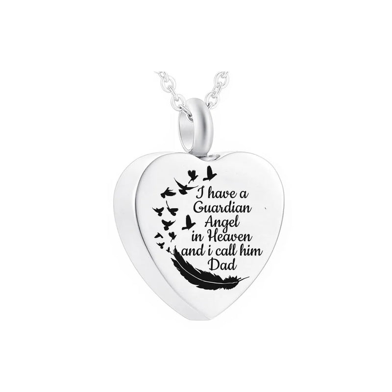 Cremation Heart Jewelry Pendant Necklace for Pet Ashes