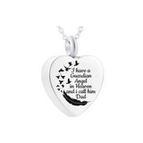 Cremation Heart Jewelry Pendant Necklace for Pet Ashes