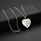 Butterfly Heart Locket Pendant Cremation Jewelry Ash Urn Necklace