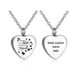 Butterfly Heart Locket Pendant Cremation Jewelry Ash Urn Necklace