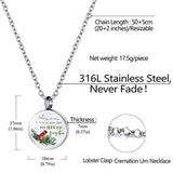 Bird Pattern Round Urn Necklace for Human Pet Ashes
