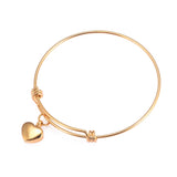 Heart Urn Bangle for Ashes Stainless Steel Bracelet with Funnel Kit