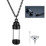 Glass Tube Urn Memorial Bottle Share Keepsake Necklace
