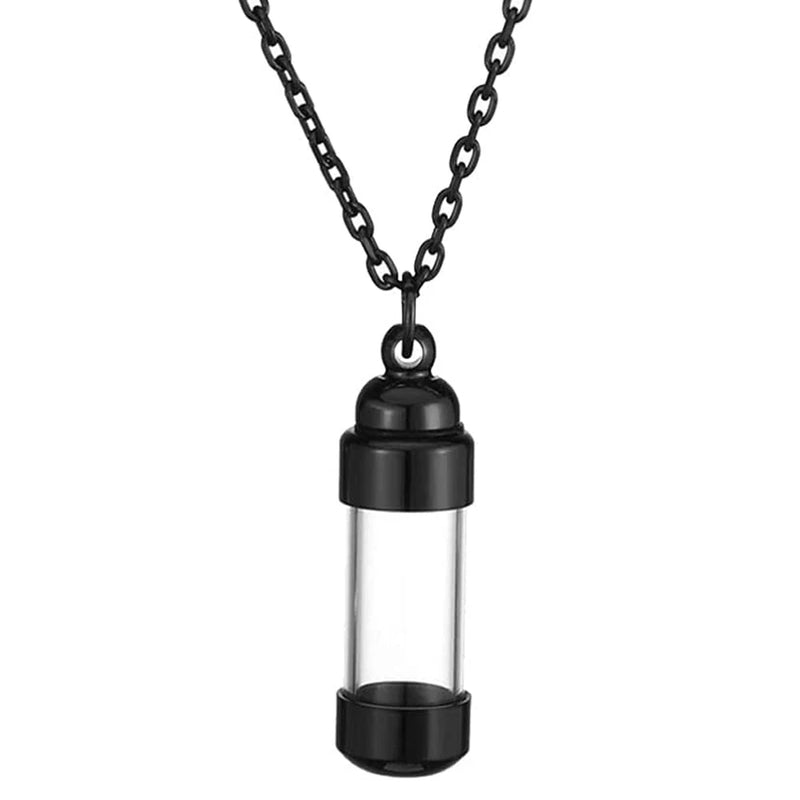 Glass Tube Urn Memorial Bottle Share Keepsake Necklace