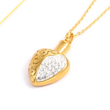 Crystal In My Heart Cremation Jewelry Keepsake Pendant