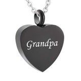 Heart Urn Necklace Keepsake Memorial Pendant