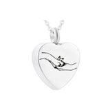 Dog Paw Pet Memorial Mini Urn Pendant Funeral Urn Necklace