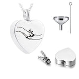 Dog Paw Pet Memorial Mini Urn Pendant Funeral Urn Necklace