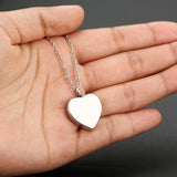 Engraved Heart Ashes Pendant - Forever In My Heart - Cremation Jewelry