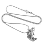 Fish Pendant Cremation Jewelry with Fill Kit + 20 Inch Chain