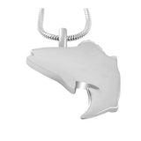 Fish Pendant Cremation Jewelry with Fill Kit + 20 Inch Chain