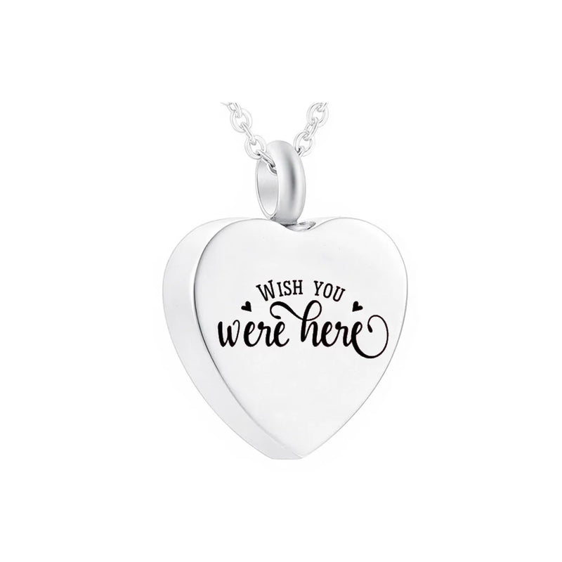 Heart Pendant Cremation Jewelry to Memorialize Family/Pet