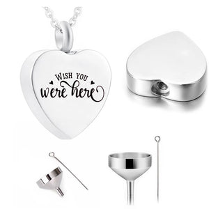 Heart Pendant Cremation Jewelry to Memorialize Family/Pet
