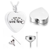 Heart Pendant Cremation Jewelry to Memorialize Family/Pet