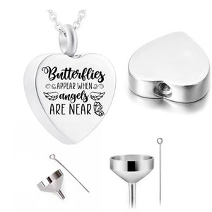 Heart Aluminum Urn Cremation Jewelry for Pet Ashes Memorial