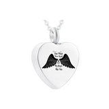 Angel Wings Heart Cremation Jewelry Pet Ashes Memorial Urn Box
