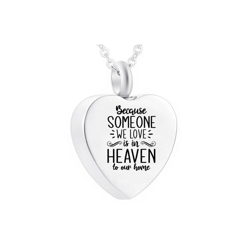 Cremation Jewelry Heart Pendant Cremation Urn Necklace Pet Ashes Memorial