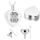 Cremation Jewelry Heart Pendant Cremation Urn Necklace Pet Ashes Memorial