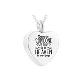 Cremation Jewelry Heart Pendant Cremation Urn Necklace Pet Ashes Memorial