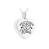 Cat Paw Stainlesssteel Heart Pendant Cremation Jewelry