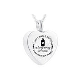 Heart Pendant Stainless Steel Urn Necklace for Family/Pet