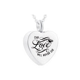 Heart Pendant Stainless Steel Cremation Jewelry