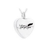 Heart Pendant Stainless Steel Urn with Filling Kit & Gift Bag