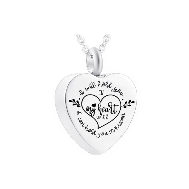 Heart Pendant Cremation Jewelry Stainless Steel Urn Kit For Ashes