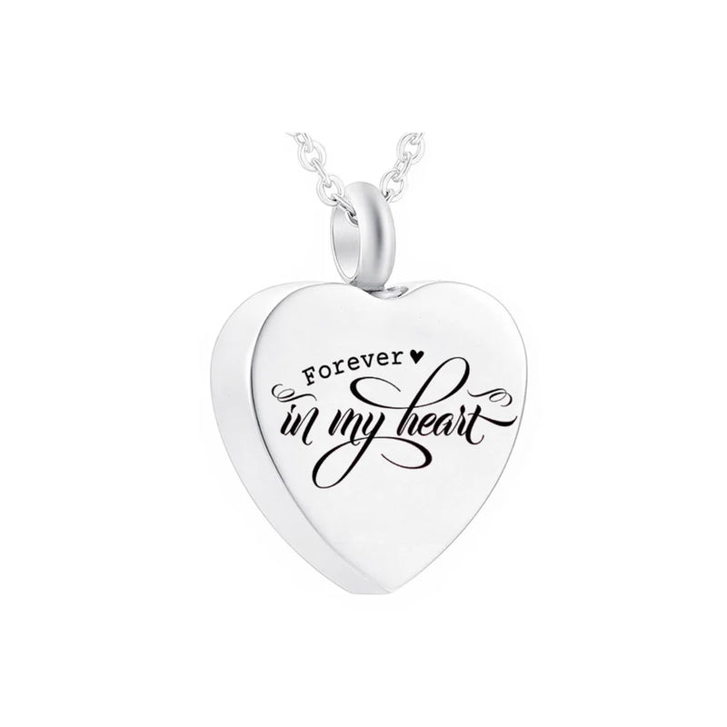 Heart Shaped Stainless Steel Urn Pendant for Ashes